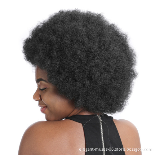 AODALE 3 Inch Ladies Synthetic Wigs Heat Resistant wigs for black women kinky curly short